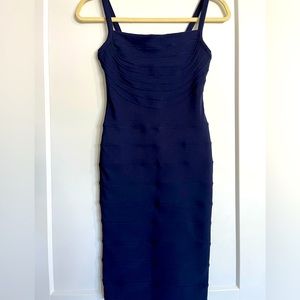 Navy blue bandage dress from H&M